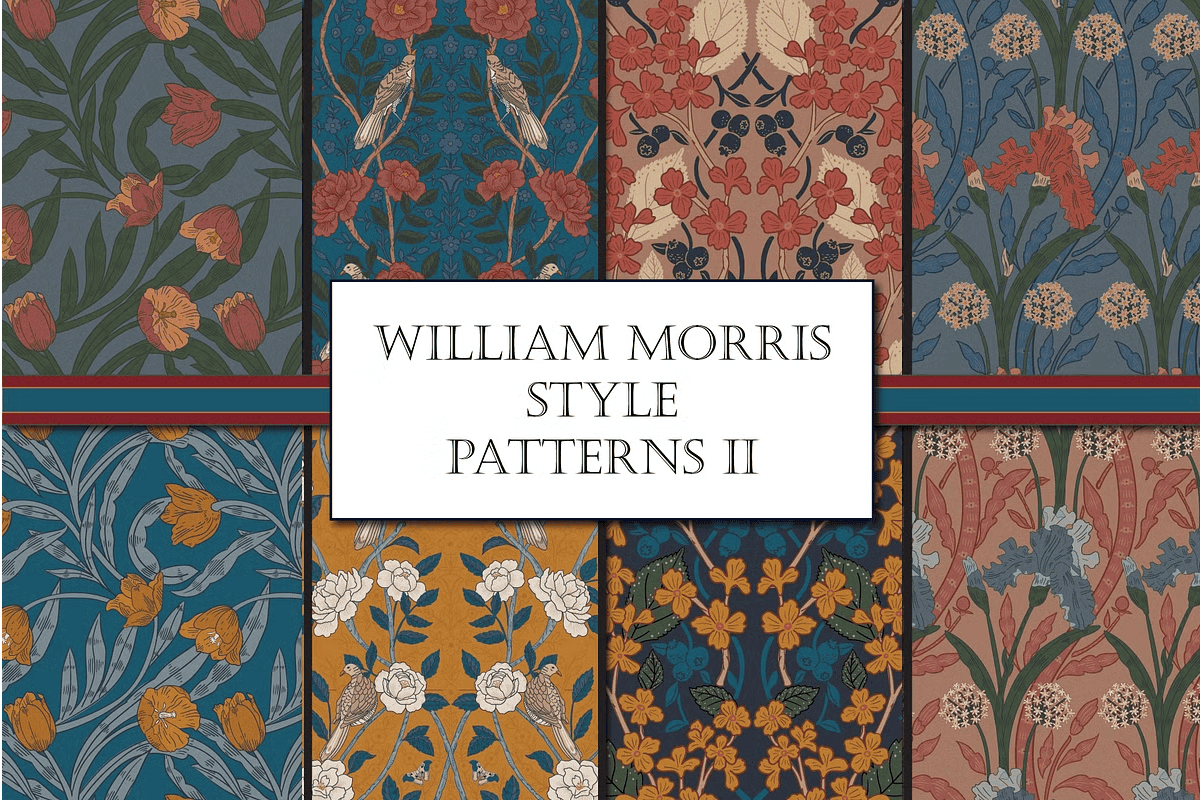 Autumn Boho William Morris Patterns - Studio Still - Graphic Design