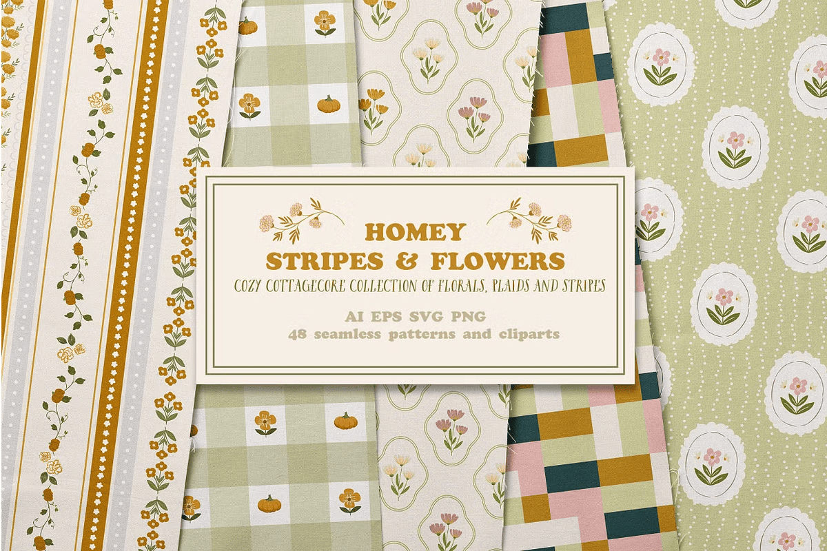 Sripes, Plaids and Floral Patterns - Studio Still - Graphic Design