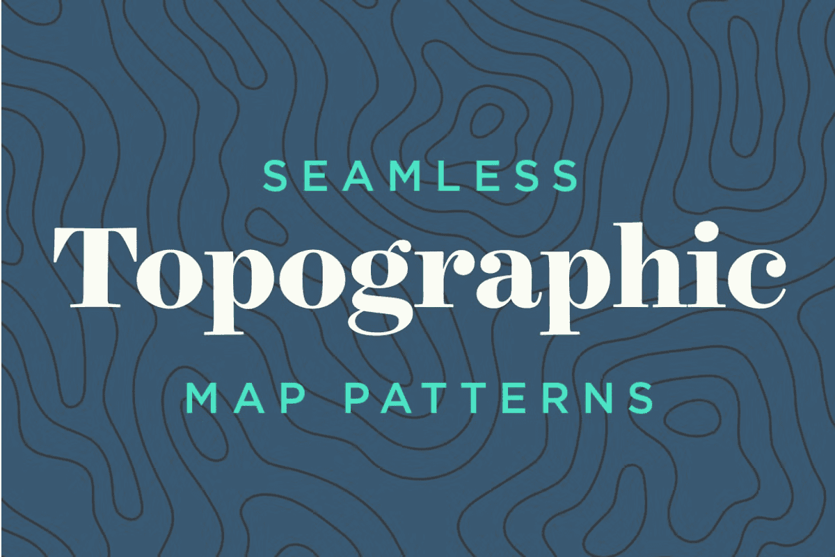 Topographic Map Patterns - Tileable - Studio Still - Graphic Design